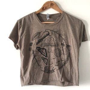 Mushroom forest crop top 🍄🍃